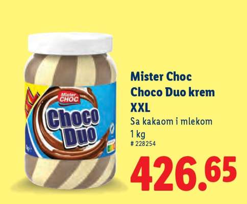 Mister Choc Choco Duo krem XXL