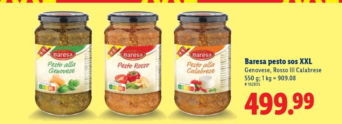 Baresa pesto sos XXL