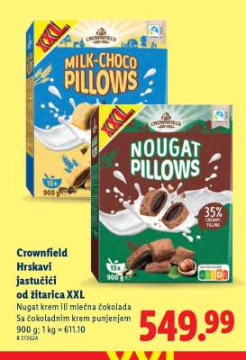 Crownfield Hrskavi jastučići od žitarica XXL