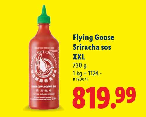 Flying Goose Sriracha sos XXL