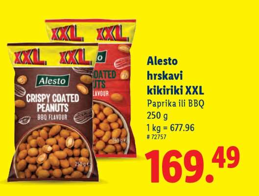 Alesto hrskavi kikiriki XXL