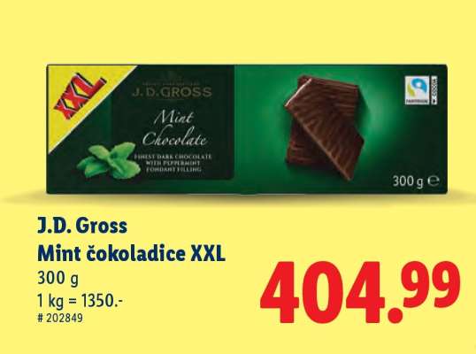 J.D. Gross Mint čokoladice XXL