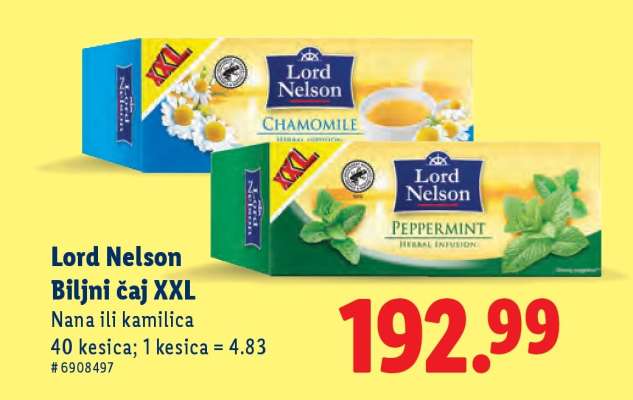 Lord Nelson Biljni čaj XXL