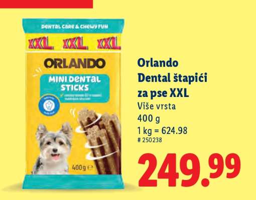 Orlando Dental štapići za pse XXL