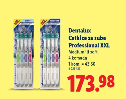 Dentalux Četkice za zube Professional XXL