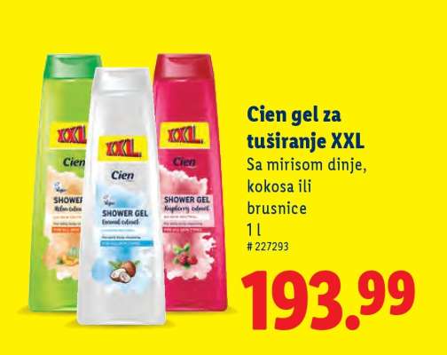 Cien Gel za tuširanje XXL