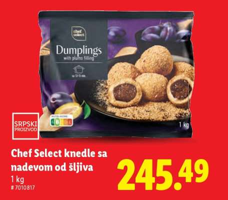 Chef Select Knedle sa nadevom od šljiva
