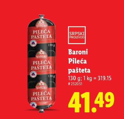 Baroni Pileća pašteta