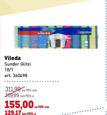 Vileda Sunđer Glitzi 10/1