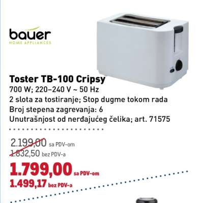 Toster TB-100 Cripsy