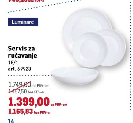 Servis za ručavanje