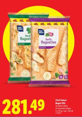 Chef Select Baget XXL