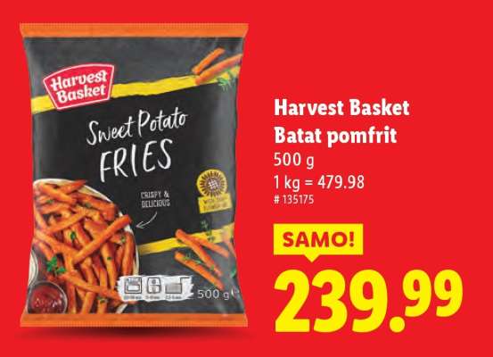 Harvest Basket Batat pomfrit