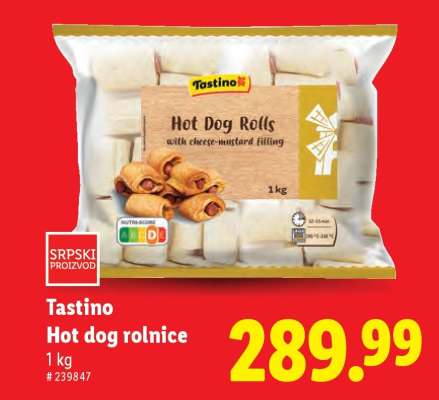 Tastino Hot dog rolnice