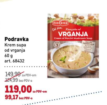 Podravka Krem supa od vrganja