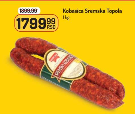 Kobasica sremska Topola