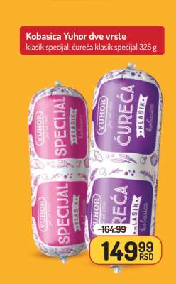 Kobasica Yuhor dve vrste