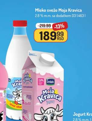 Mleko sveže Moja Kravica