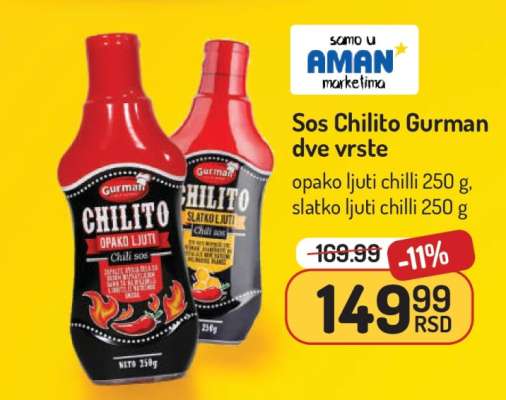 Sos Chilito Gurman dve vrste