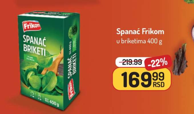 Spanać Frikom u briketima 400 g