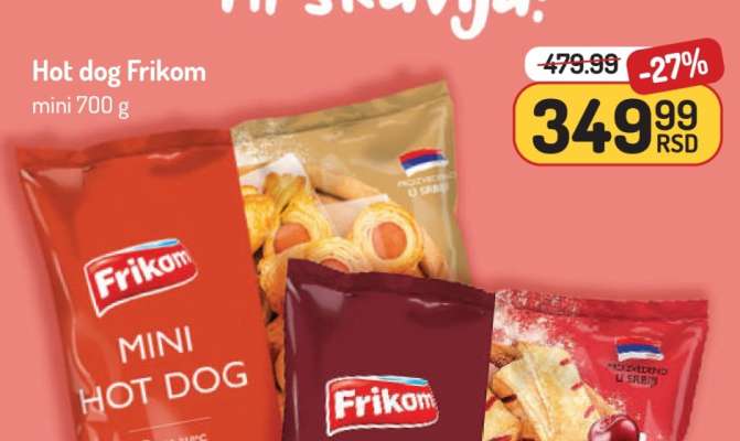 Hot dog Frikom mini 700 g