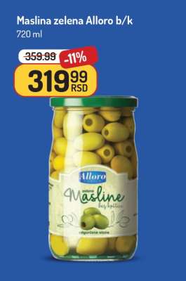 Maslina zelena Alloro b/k