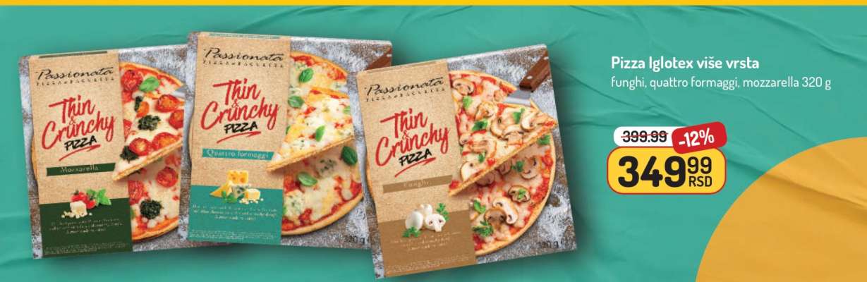 Pizza Iglotex više vrsta