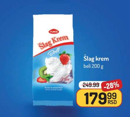 Šlag krem beli 200 g