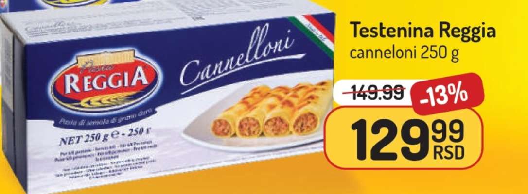 Testenina Reggia cannelloni 250 g