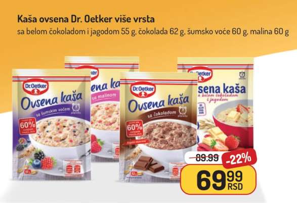 Kaša ovsena Dr. Oetker više vrsta