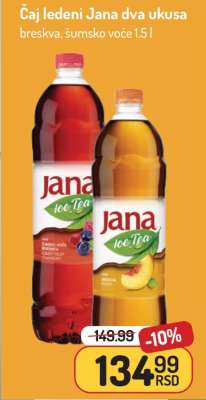 Čaj ledeni Jana dva ukusa