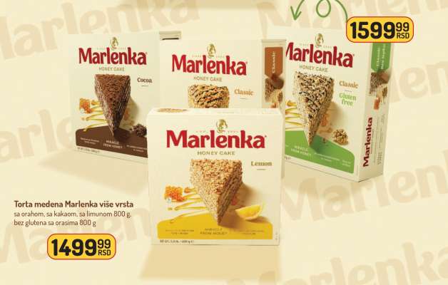 Torta medena Marlenka više vrsta