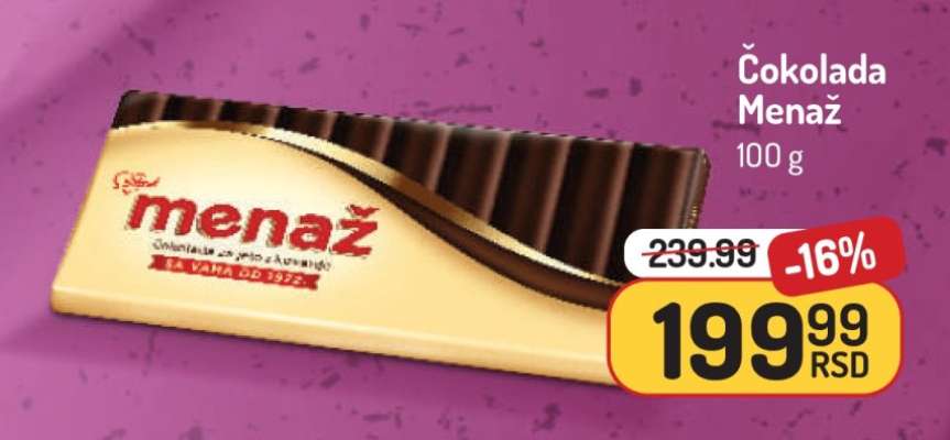 ČOKOLADA MENAŽ