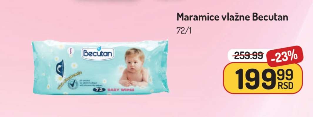 Maramice vlažne Becutan