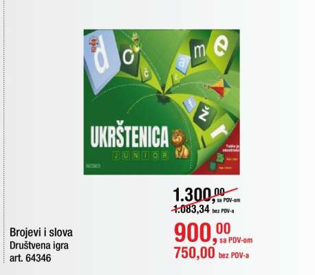 Brojevi i slova Društvena igra art. 64346