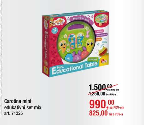 Carotina mini edukativni set mix