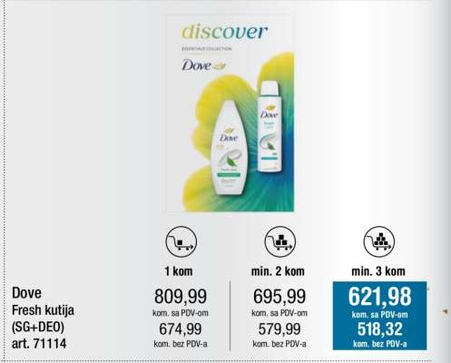 Dove Fresh kutija (SG+DEO)