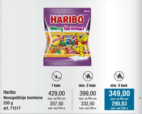 Haribo Novogodišnje bombone