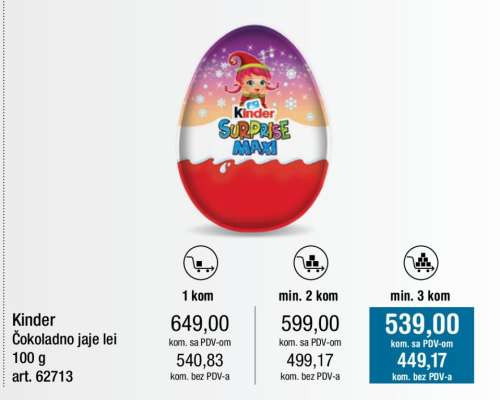Kinder Čokoladno jaje