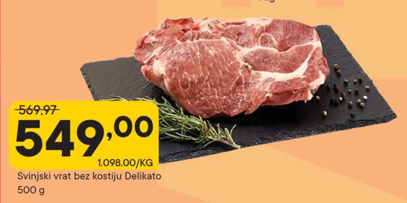 Svinjski vrat bez kostiju Delikato