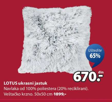 LOTUS UKRASNI JASTUK