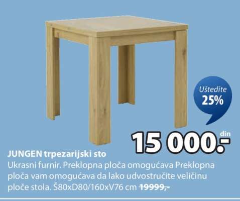 JUNGEN trpezarijski sto