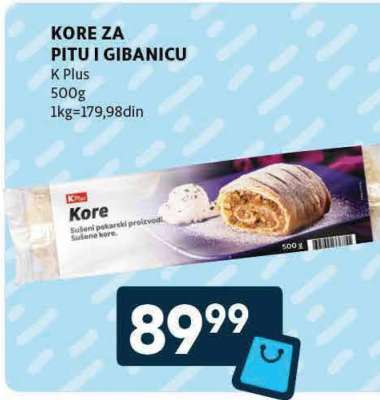 KORE ZA PITU I GIBANICU