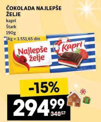 ČOKOLADA NAJLEPŠE ŽELJE