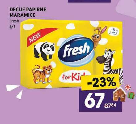 DEČIJE PAPIRNE MARAMICE