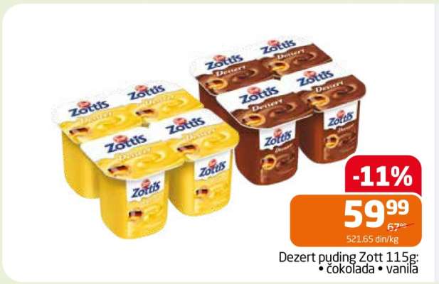 Dezert puding Zott 115g