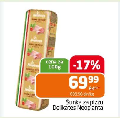 Šunka za pizzu Delikates Neoplanta
