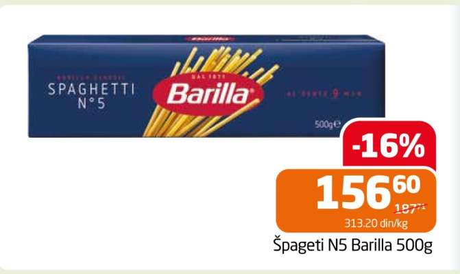 Špageti N5 Barilla 500g