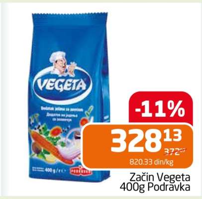 Začin Vegeta 400g, Podravka
