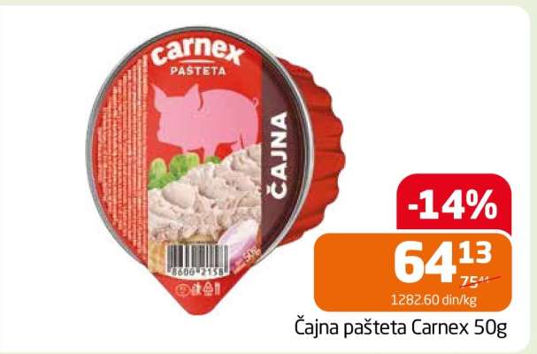 Čajna pašteta Carnex, 50g